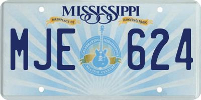 MS license plate MJE624