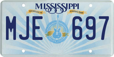 MS license plate MJE697