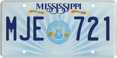 MS license plate MJE721