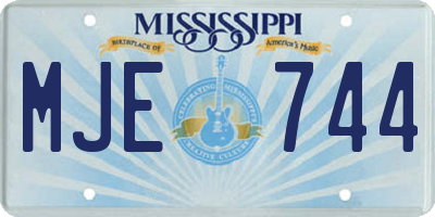 MS license plate MJE744