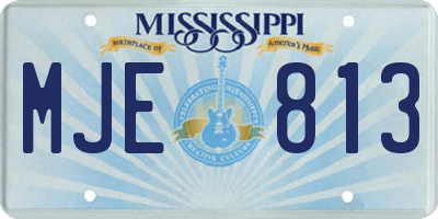 MS license plate MJE813