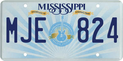MS license plate MJE824
