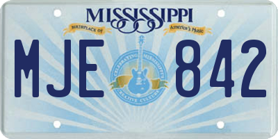 MS license plate MJE842