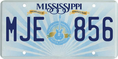 MS license plate MJE856