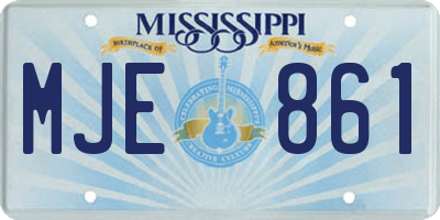MS license plate MJE861