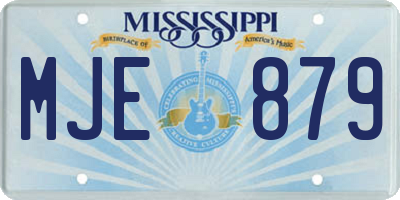 MS license plate MJE879