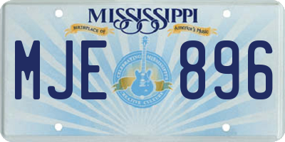 MS license plate MJE896