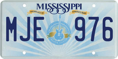 MS license plate MJE976