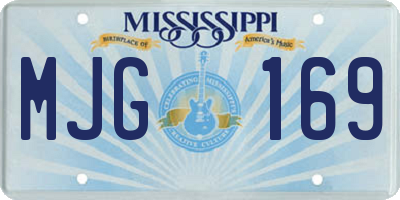 MS license plate MJG169