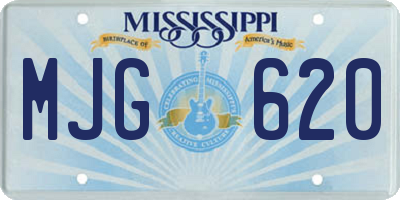 MS license plate MJG620