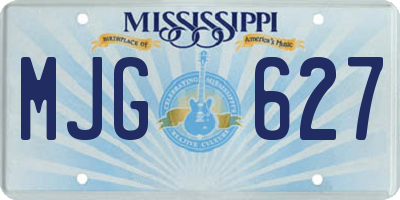 MS license plate MJG627