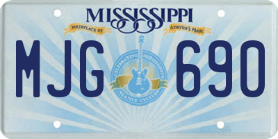 MS license plate MJG690