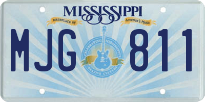 MS license plate MJG811