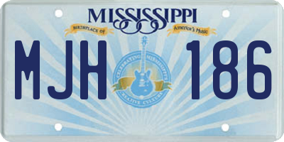 MS license plate MJH186