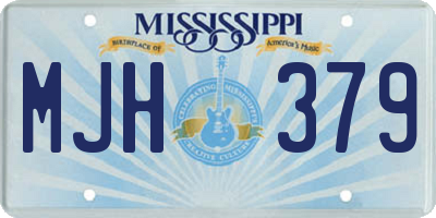 MS license plate MJH379