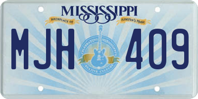 MS license plate MJH409