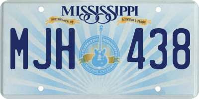 MS license plate MJH438