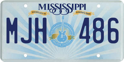 MS license plate MJH486
