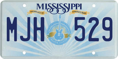 MS license plate MJH529