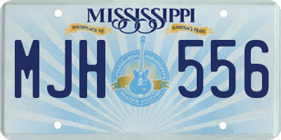 MS license plate MJH556