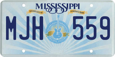 MS license plate MJH559