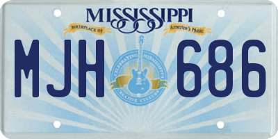 MS license plate MJH686