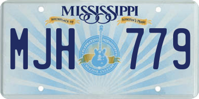 MS license plate MJH779