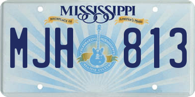 MS license plate MJH813