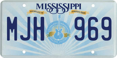 MS license plate MJH969