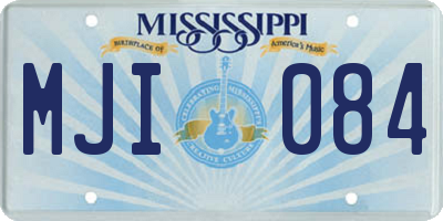 MS license plate MJI084