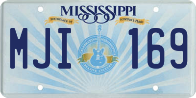 MS license plate MJI169
