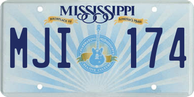 MS license plate MJI174