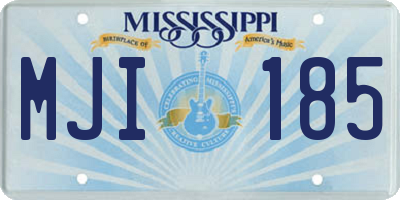 MS license plate MJI185