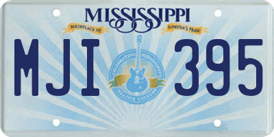 MS license plate MJI395