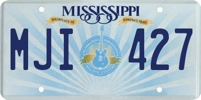 MS license plate MJI427