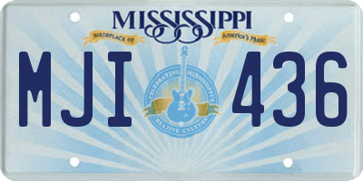 MS license plate MJI436