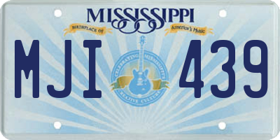 MS license plate MJI439