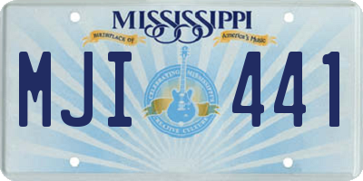 MS license plate MJI441