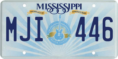 MS license plate MJI446