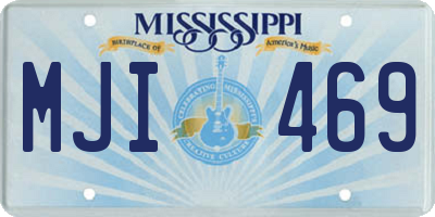 MS license plate MJI469