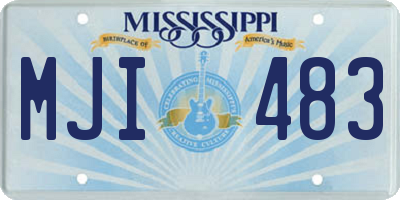 MS license plate MJI483