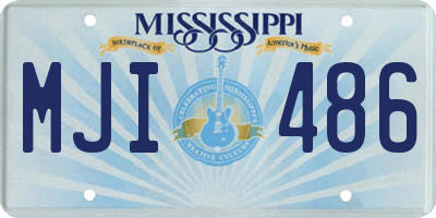 MS license plate MJI486