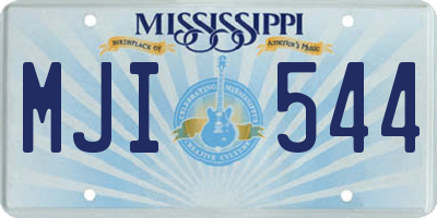 MS license plate MJI544