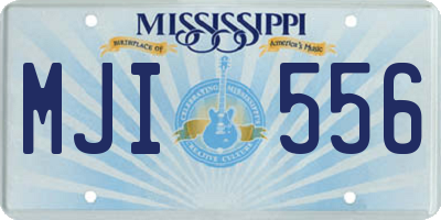 MS license plate MJI556