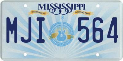 MS license plate MJI564