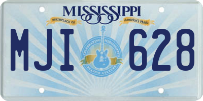 MS license plate MJI628