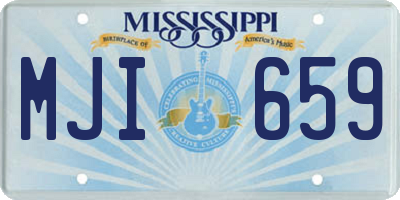 MS license plate MJI659