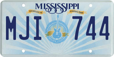 MS license plate MJI744