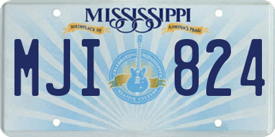 MS license plate MJI824