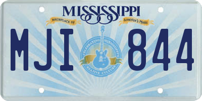 MS license plate MJI844